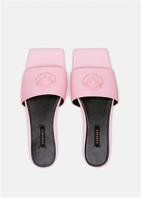 versace pink shoes|Versace flat shoes pink.